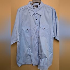 Panhandle Slim Sky Blue Casual Button-Down Shirt